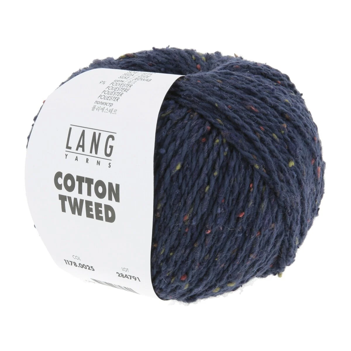 Lang Yarns - Cotton Tweed 0025 navy