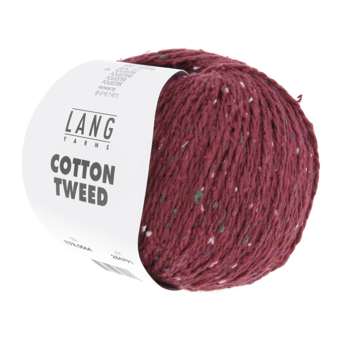 Lang Yarns - Cotton Tweed 0064 bordeaux