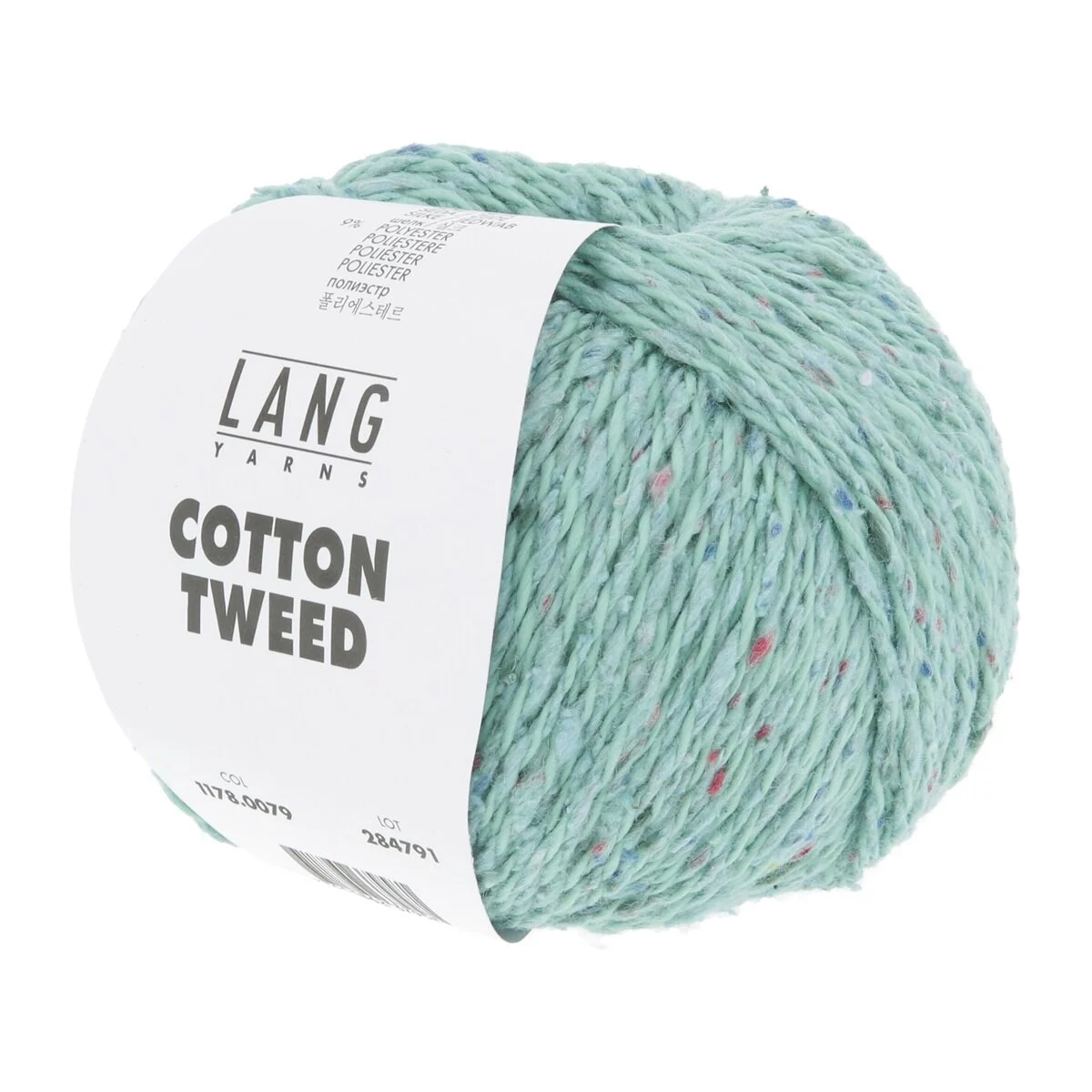 Lang Yarns - Cotton Tweed 0079 türkis