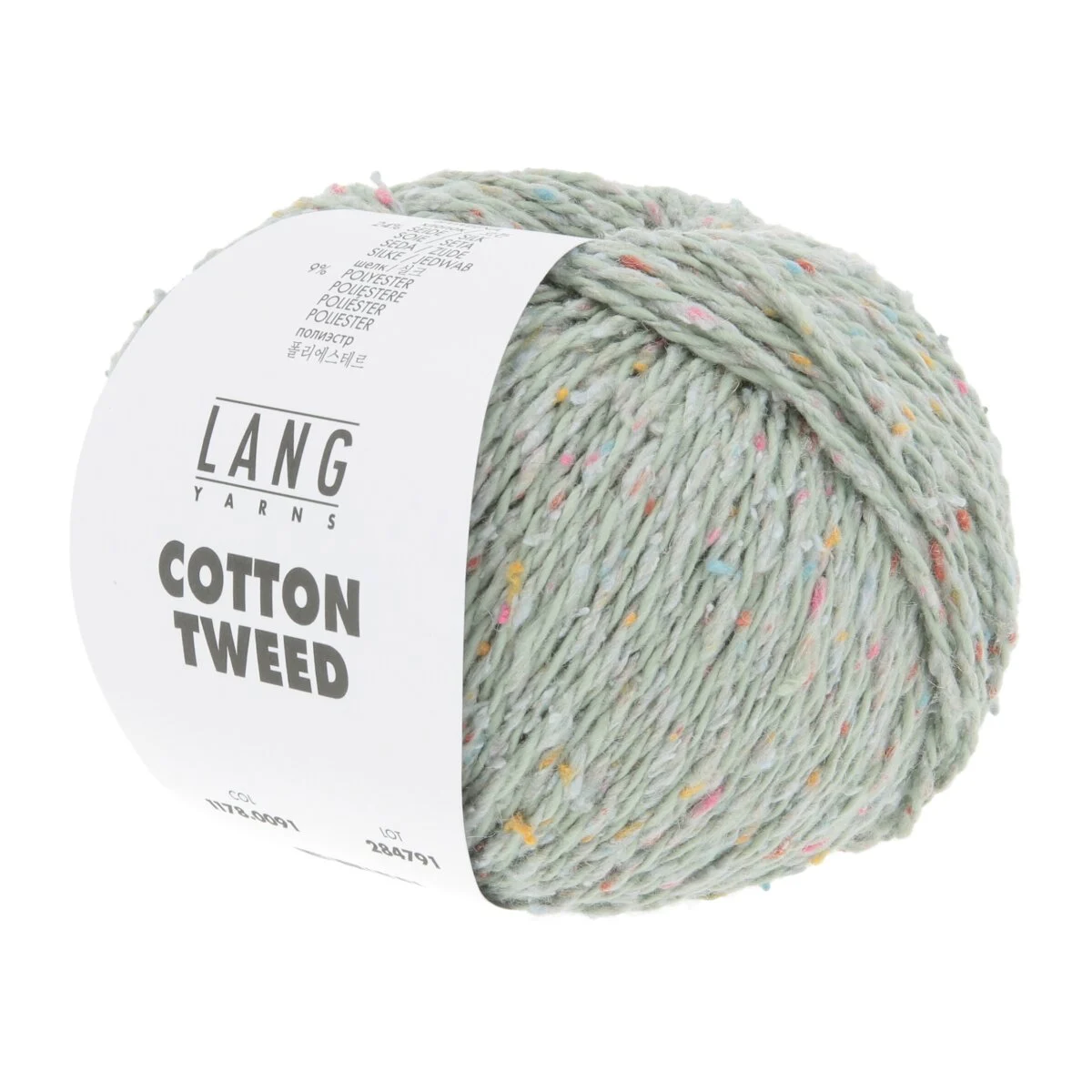 Lang Yarns - Cotton Tweed 0091 pastell grün