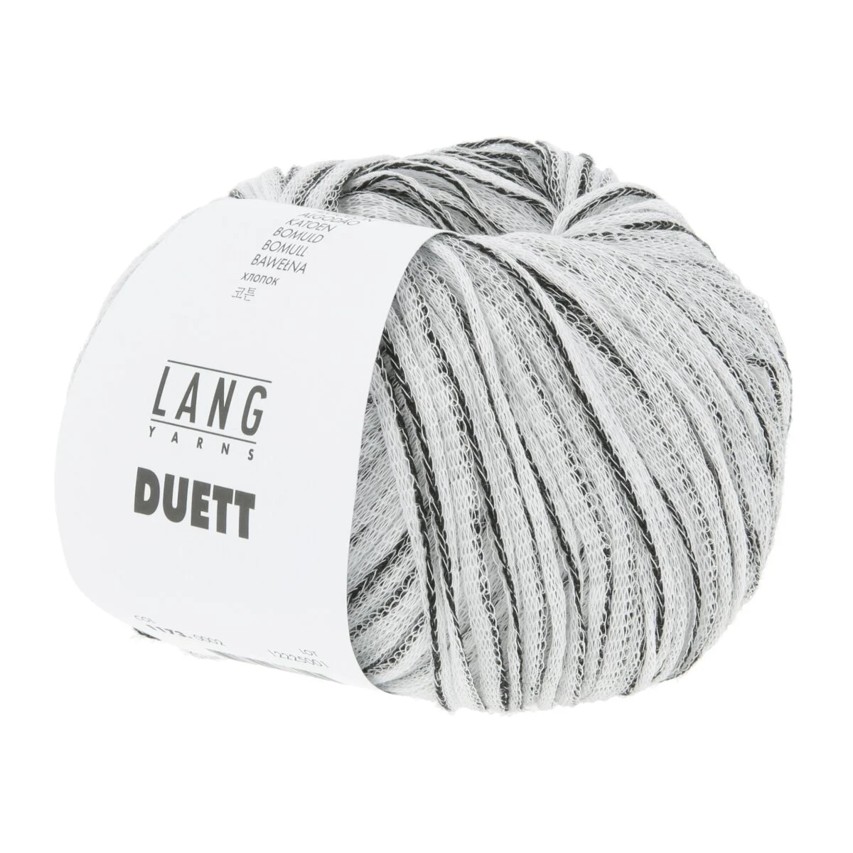 Lang Yarns - Duett 0002 weiss schwarz