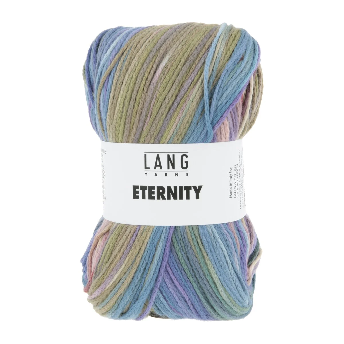 Lang Yarns - Eternity 0004 periwinkle blau beere olive