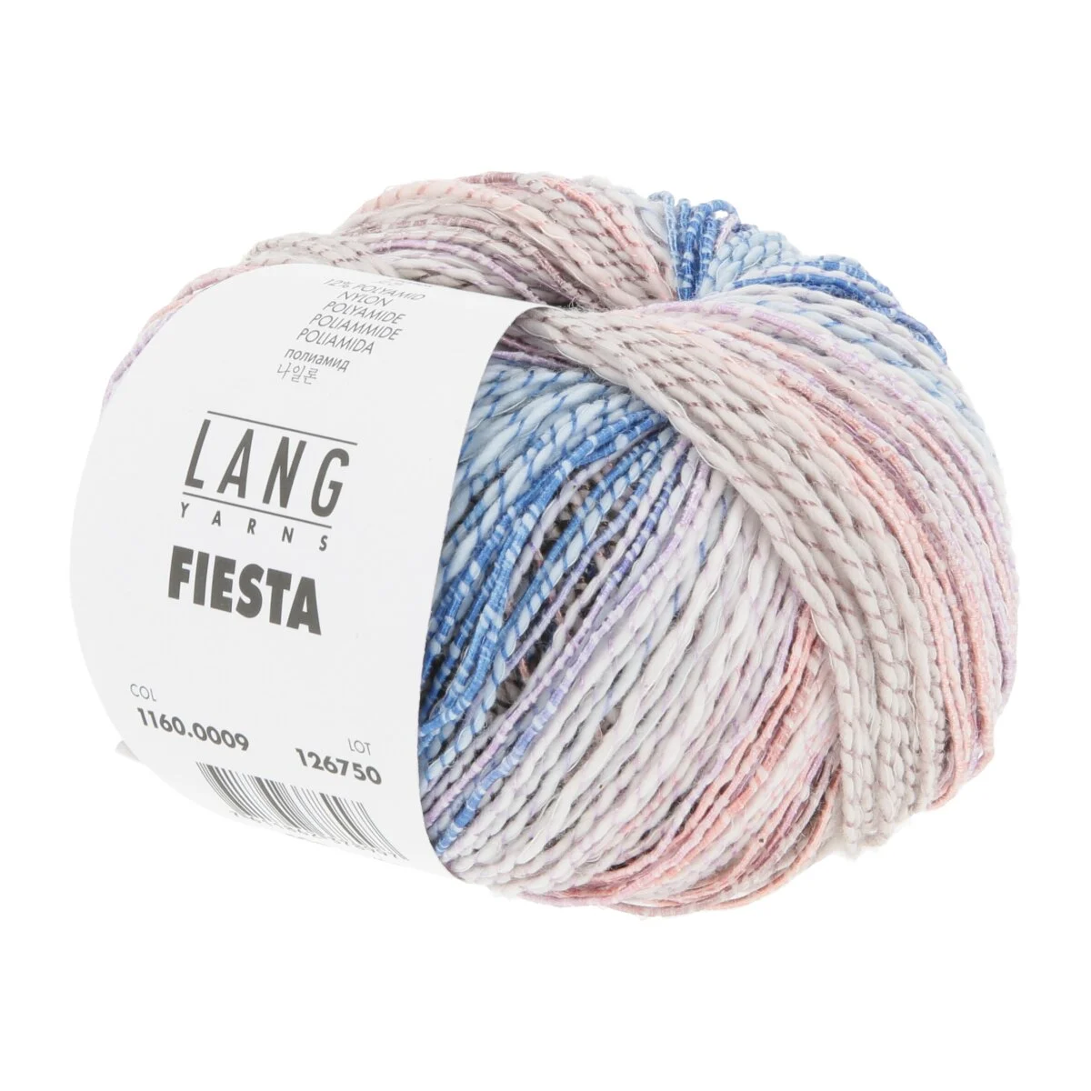Lang Yarns - Fiesta 0009 blau rosa dunkelgrau violett