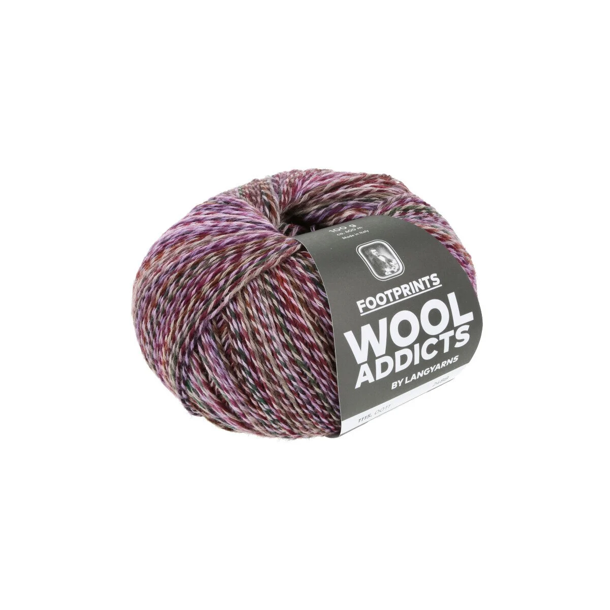 Lang Yarns - Footprints 0011 lila fuchsia braun
