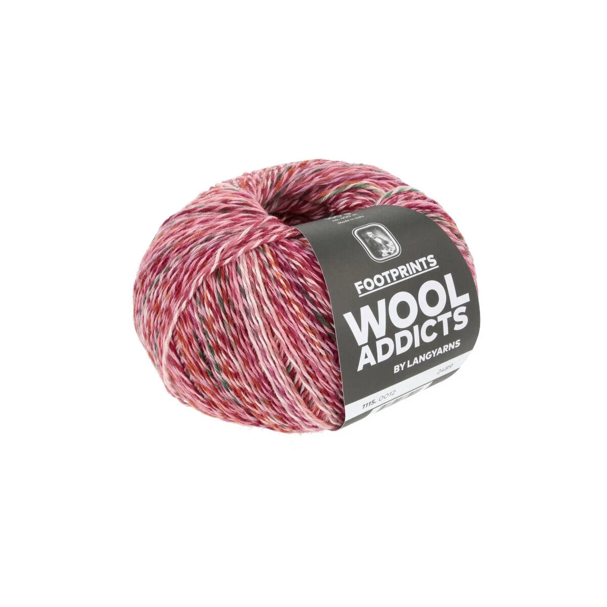 Lang Yarns - Footprints 0012 pink dunkelgrün rose