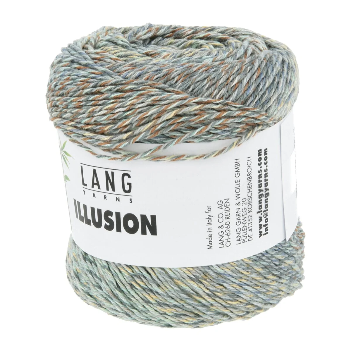 Lang Yarns - Illusion 0009 blau braun grau seeschaum