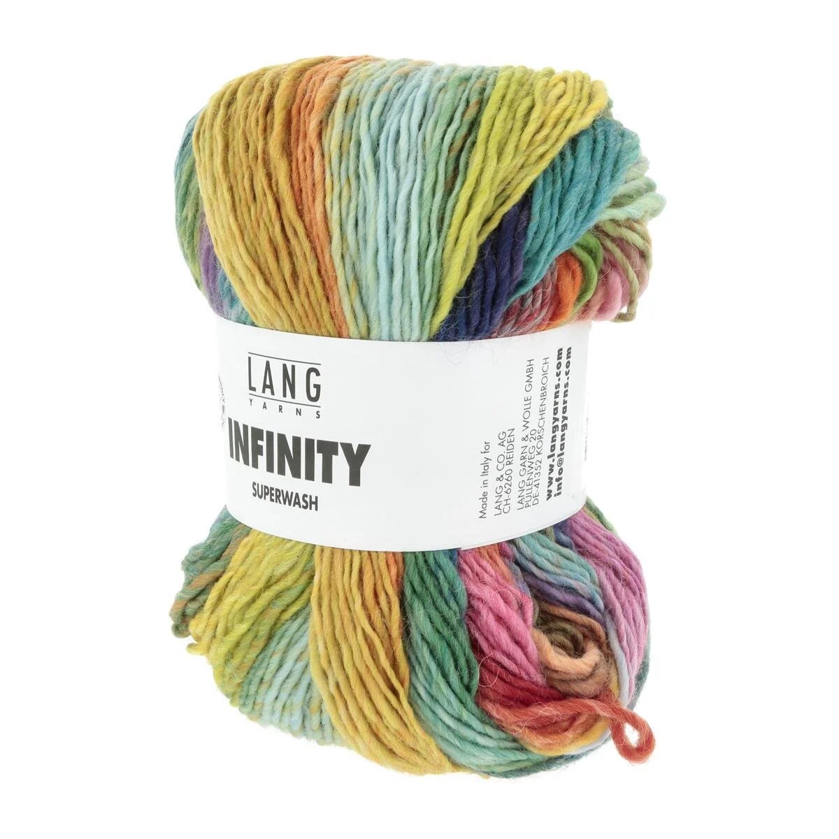 Lang Yarns - Infinity 0001 rainbow cascade
