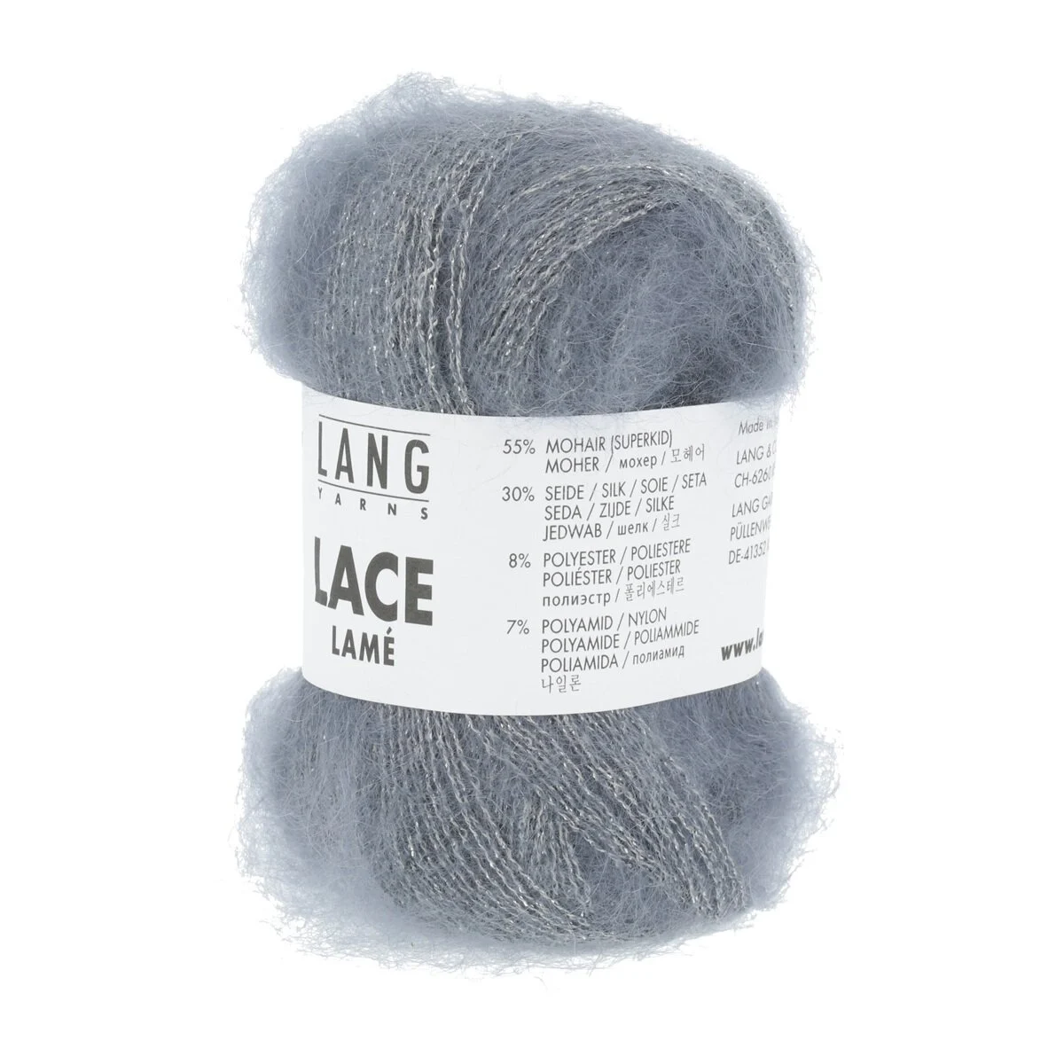 Lang Yarns - Lace Lamé 0005 schiefer
