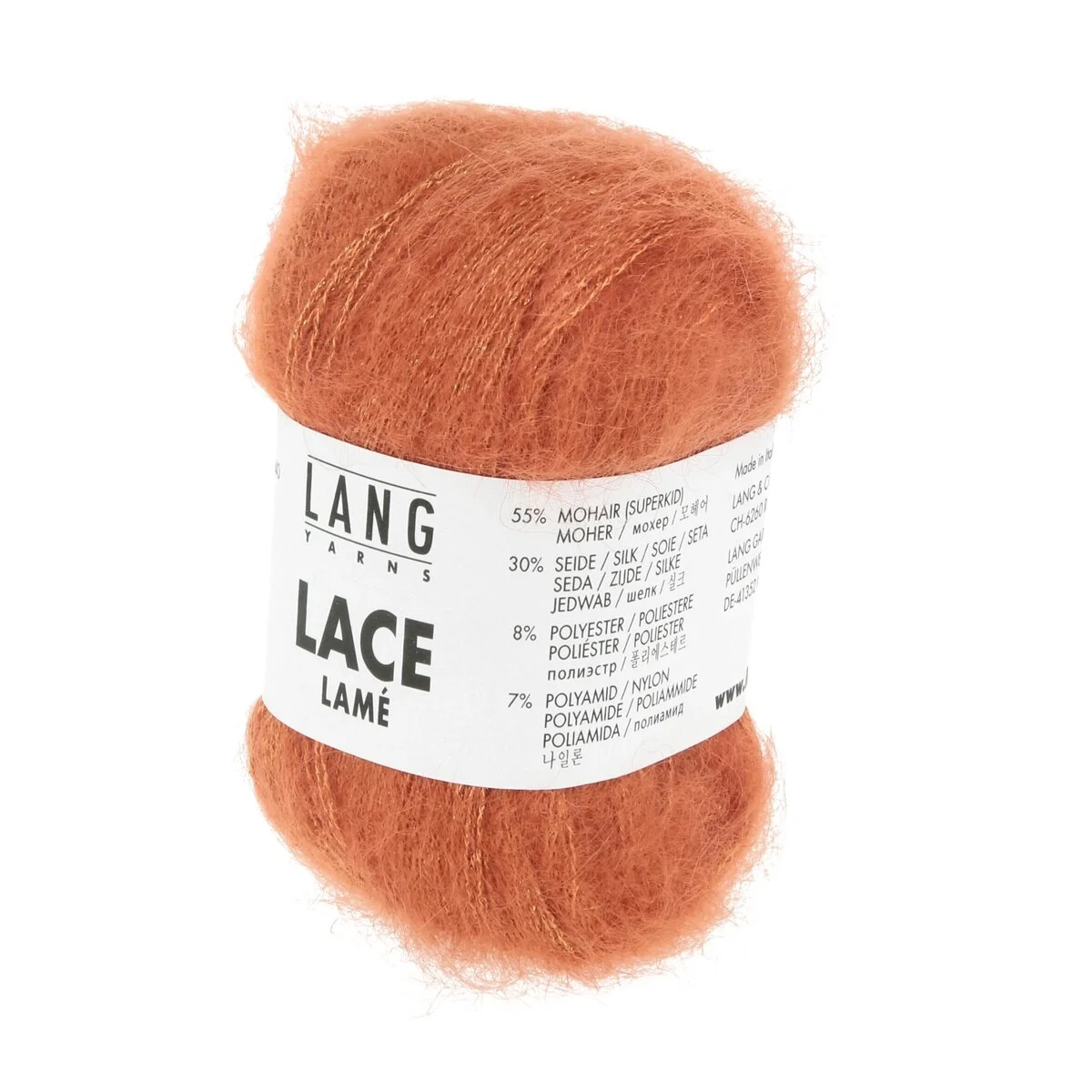 Lang Yarns - Lace Lamé 0059 orange