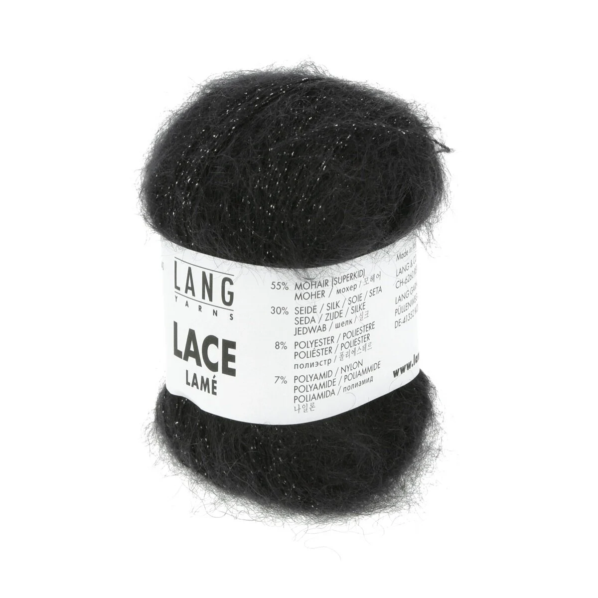 Lang Yarns - Lace Lamé 0104 schwarz silber