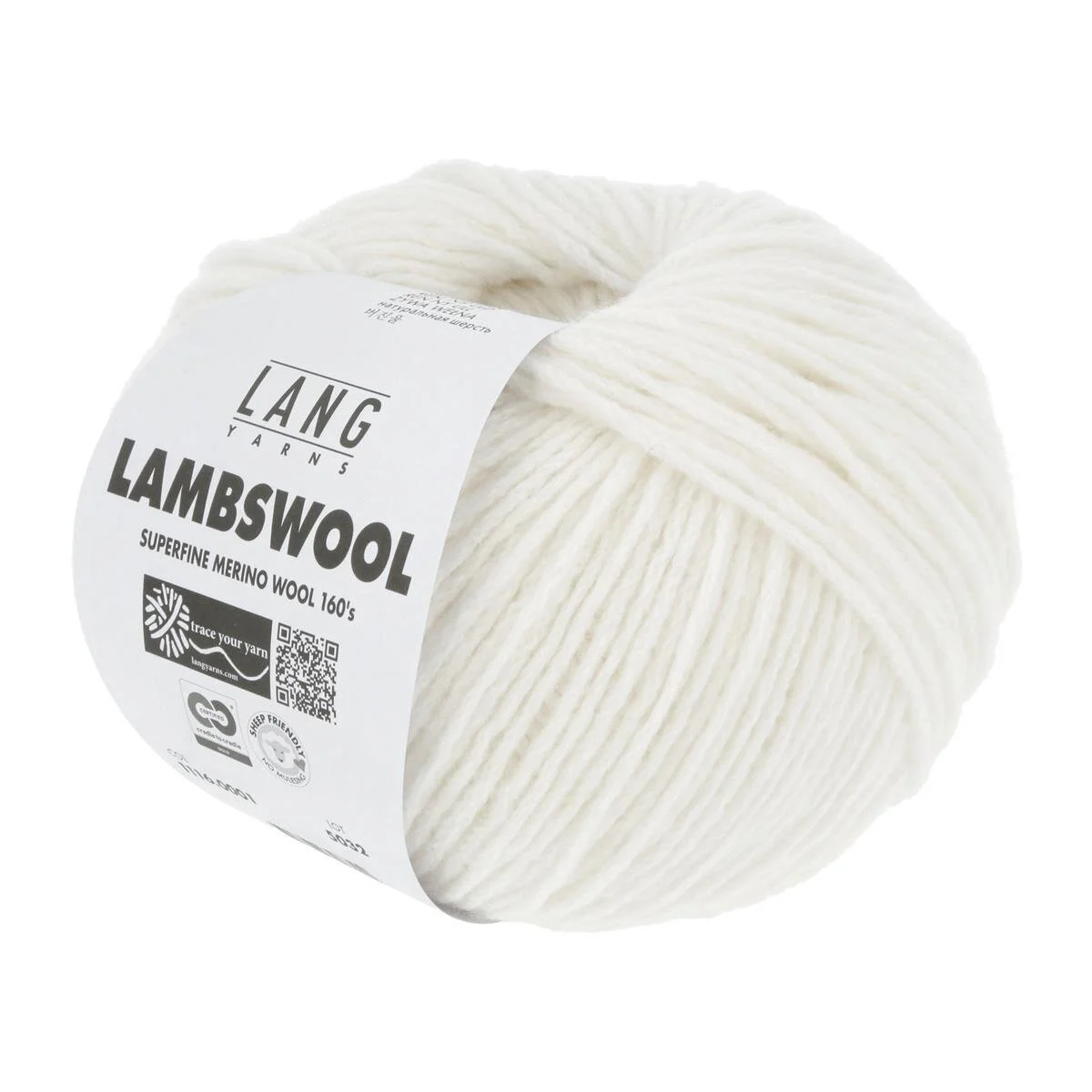 Lang Yarns - Lambswool 0001 weiss