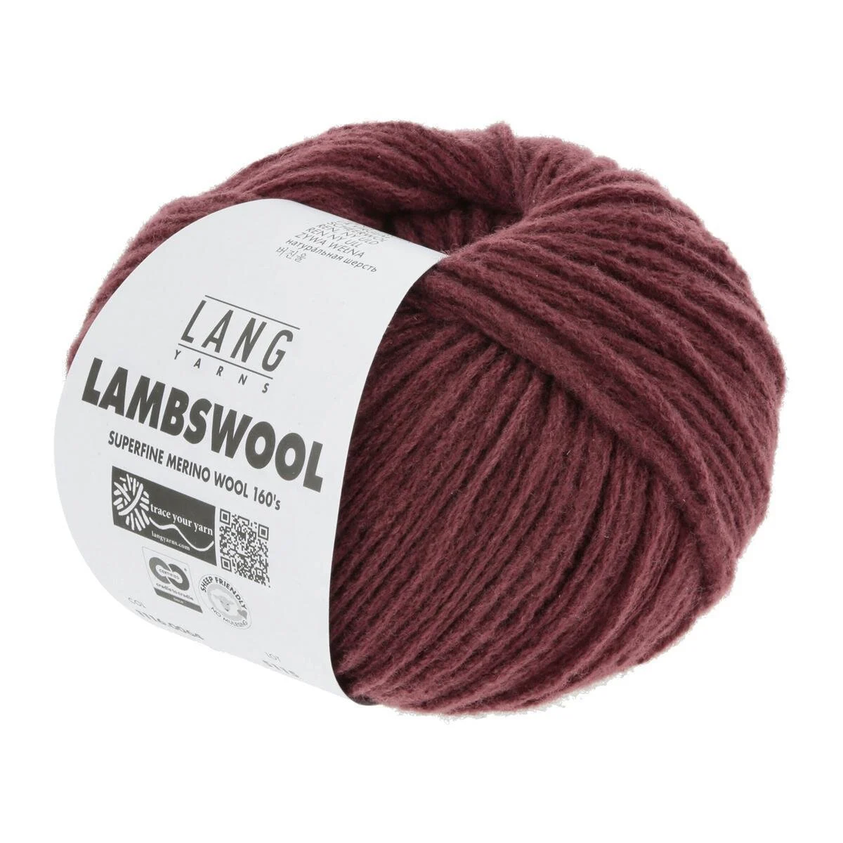 Lang Yarns - Lambswool 0064 bordeaux melange