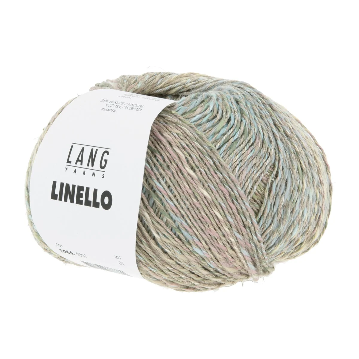 Lang Yarns - Linello 0301 grün hellrosa himmelblau