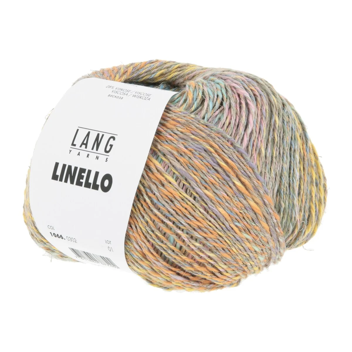 Lang Yarns - Linello 0302 lachs orange türkis