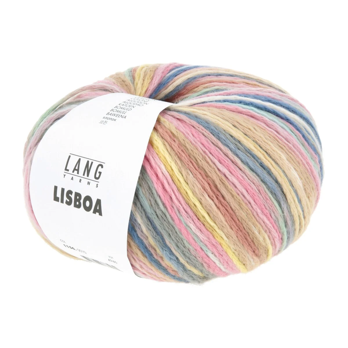 Lang Yarns - Lisboa 0010 rosa offwhite jeans lachsrosa