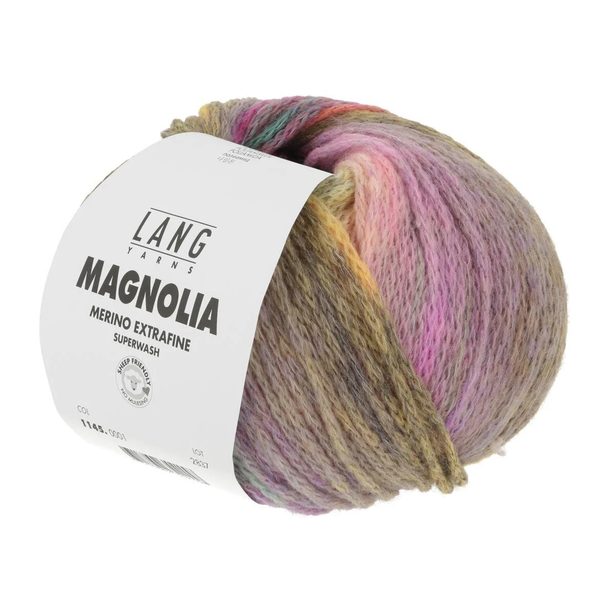 Lang Yarns - Magnolia 0001 ocker grau fuchsia