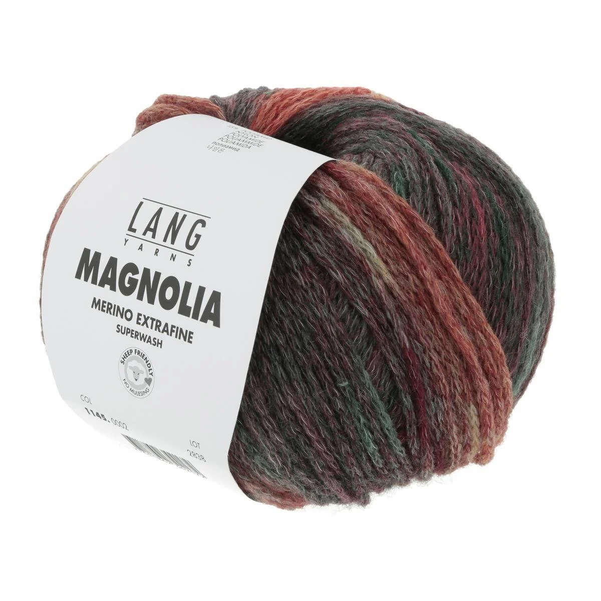 Lang Yarns - Magnolia 0002 orange rot grau