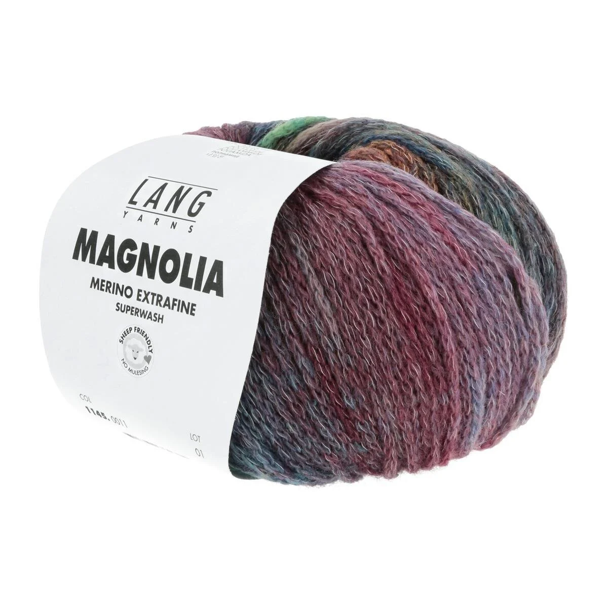 Lang Yarns - Magnolia 0011 violett orange türkis