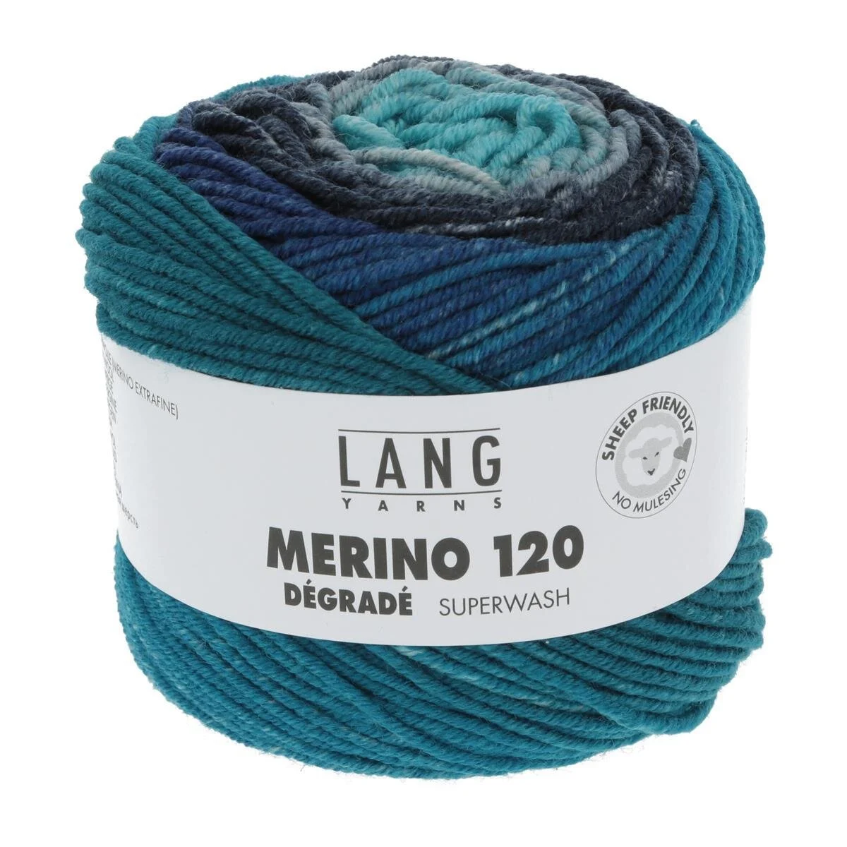 Lang Yarns - Merino 120 Degrade 0005 blau
