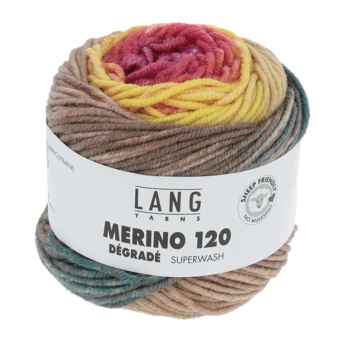 Lang Yarns - Merino 120 Degrade 0007 regenbogen