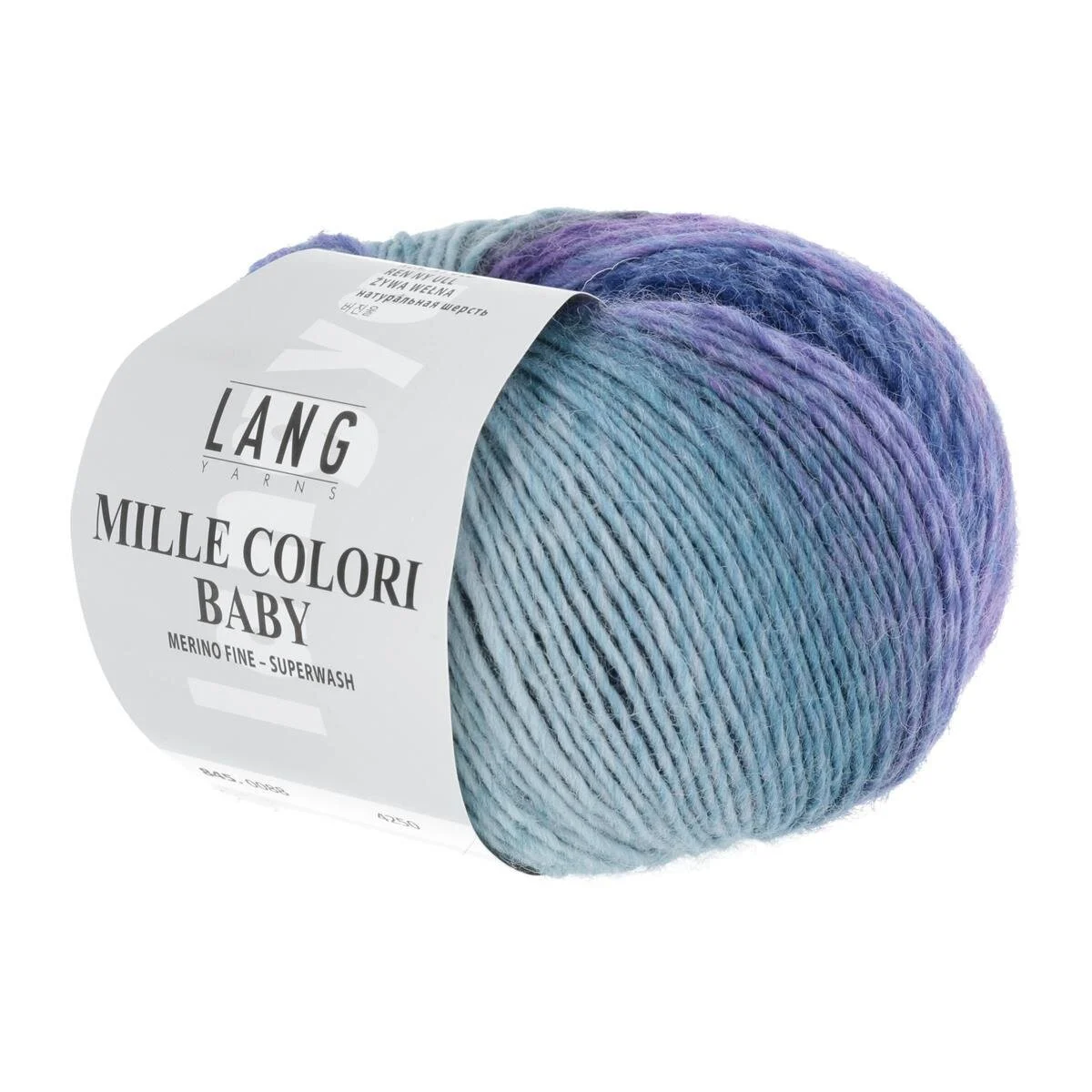 Lang Yarns - Mille Colori Baby 0088 petrol grau