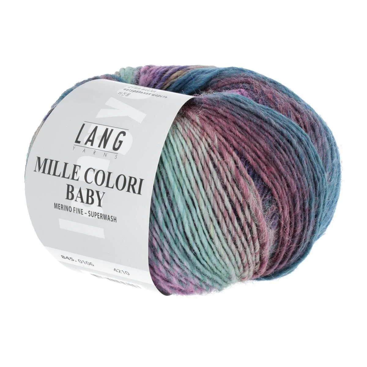 Lang Yarns - Mille Colori Baby 0106 blau pink