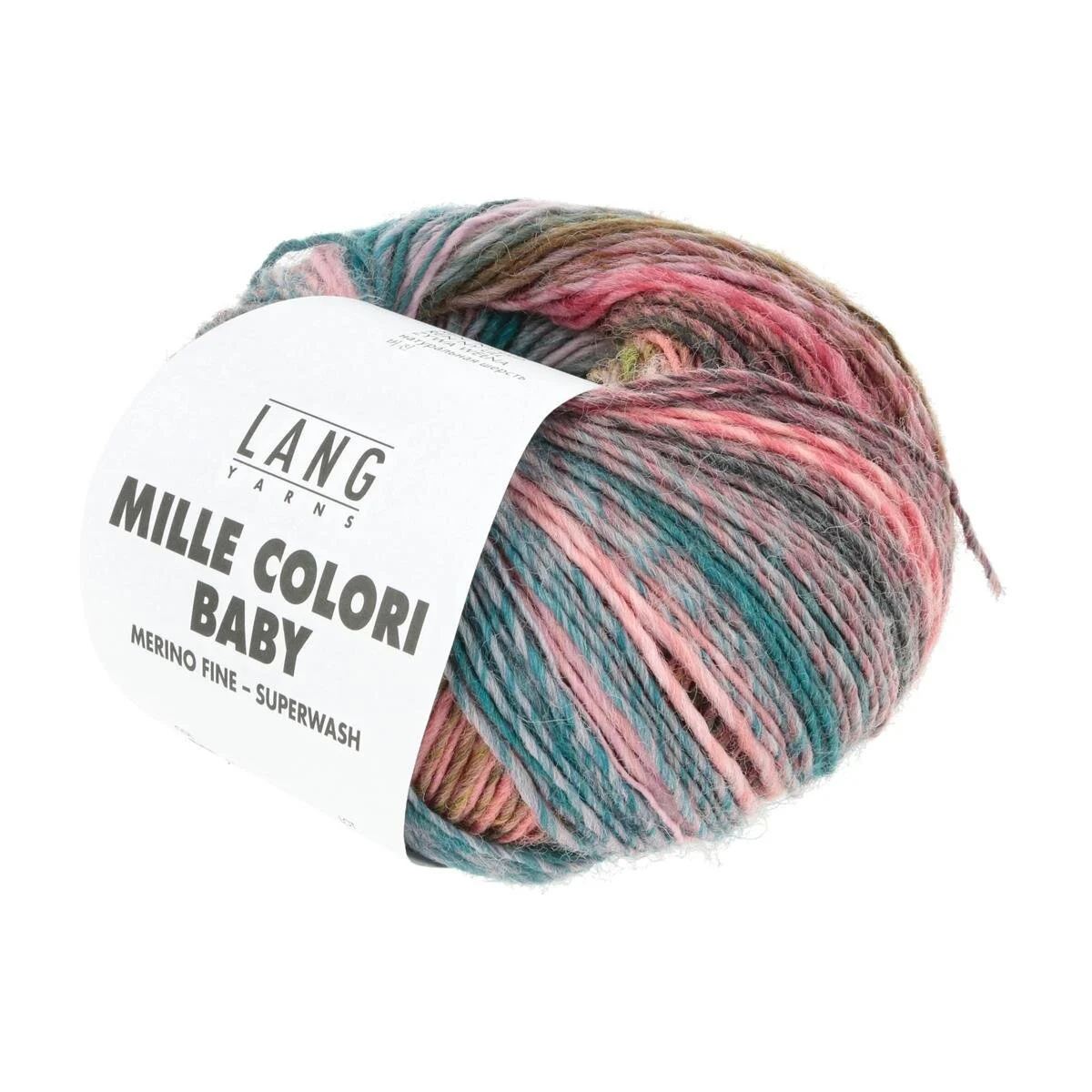 Lang Yarns - Mille Colori Baby 0211 altrosa petrol olive