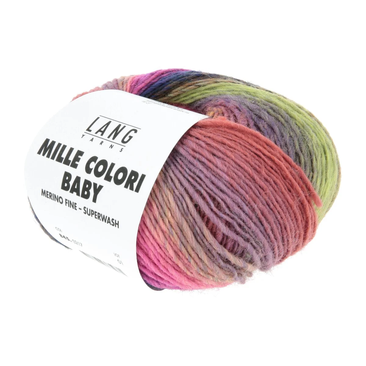 Lang Yarns - Mille Colori Baby 0217 hot pink lila altrosa