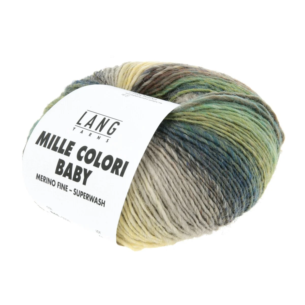Lang Yarns - Mille Colori Baby 0220 marine babygelb smaragd