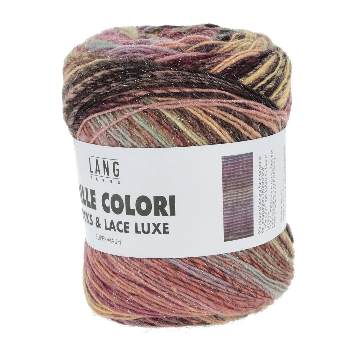 Lang Yarns - Mille Colori Socks & Lace Luxe 0207 bunt dunkel