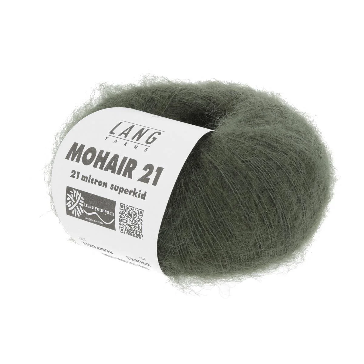 Lang Yarns - Mohair 21 0098 olive dunkel