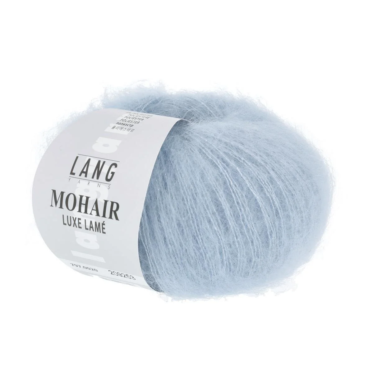 Lang Yarns - Mohair Luxe Lame 0020 silber - azur