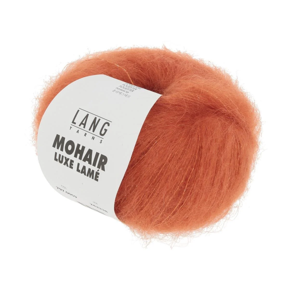 Lang Yarns - Mohair Luxe Lame 0059 silber - orange