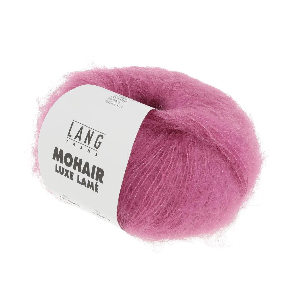 Lang Yarns - Mohair Luxe Lame 0066 silber - pink
