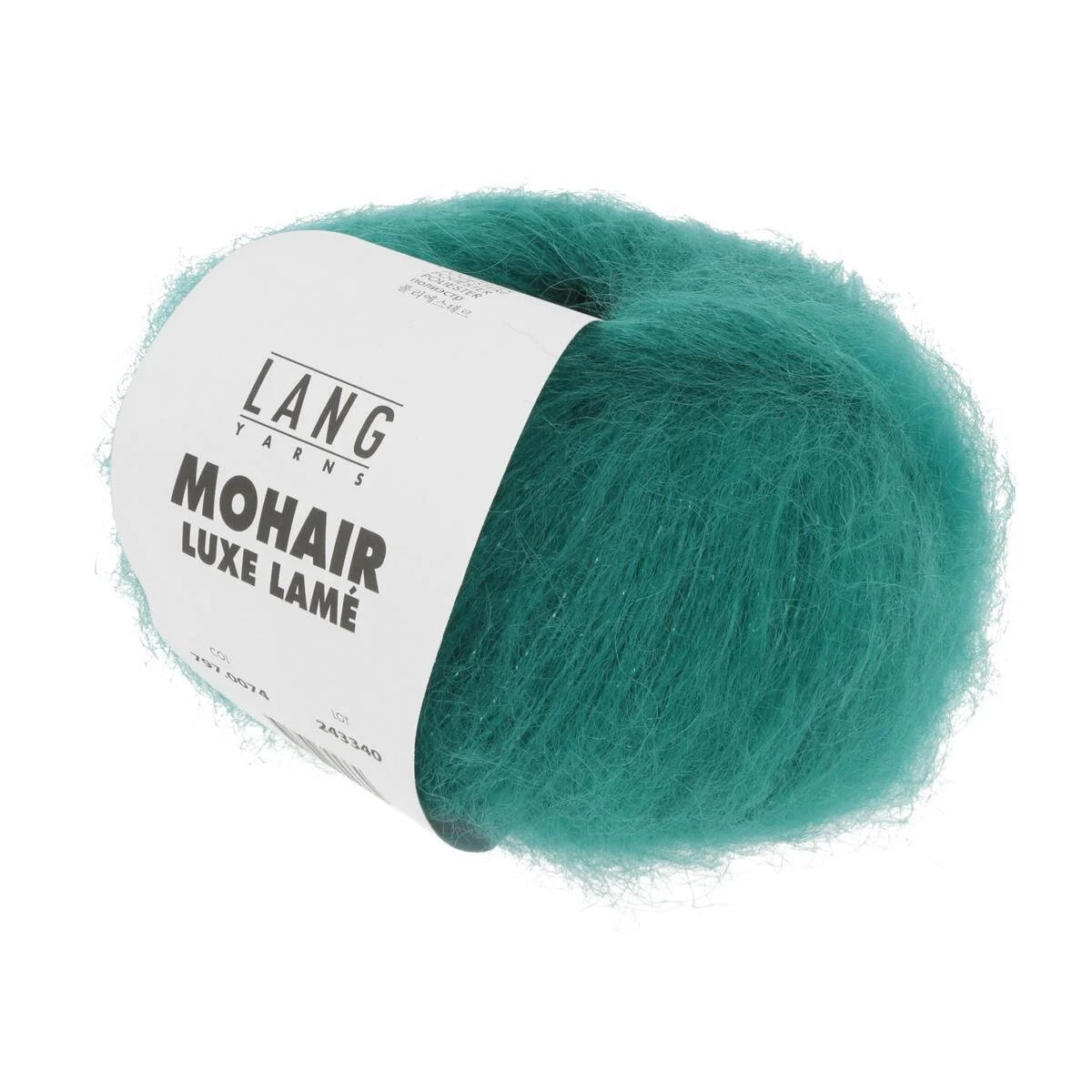 Lang Yarns - Mohair Luxe Lame 0074 silber - jade