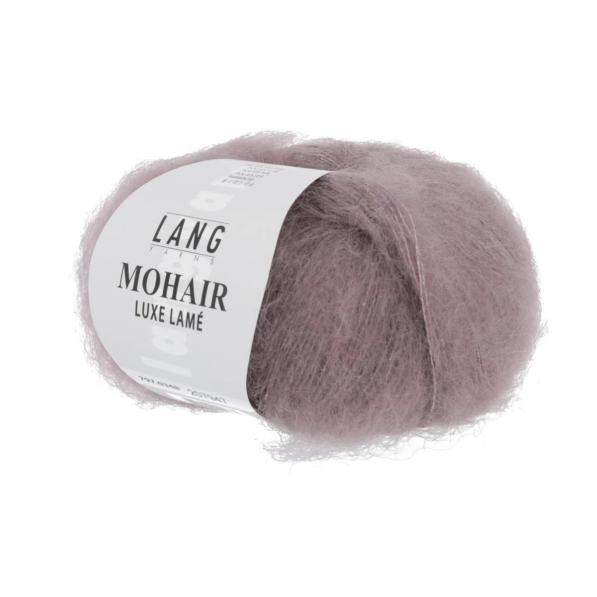 Lang Yarns - Mohair Luxe Lame 0348 silber - altrosa