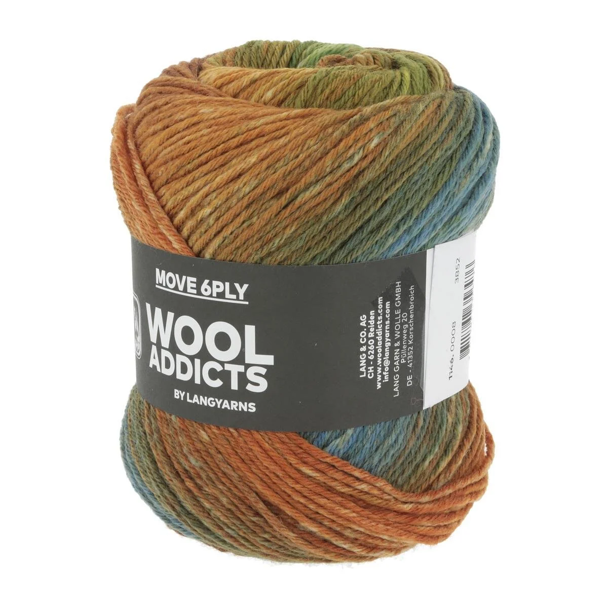 Lang Yarns - Move 6-fach 0008 orange olive brown blue