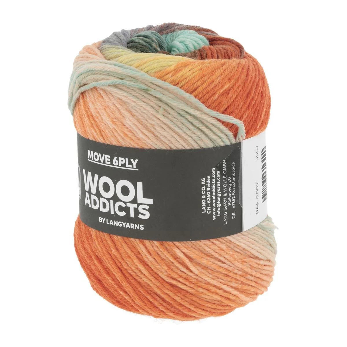 Lang Yarns - Move 6-fach 0009 turquoise orange yellow