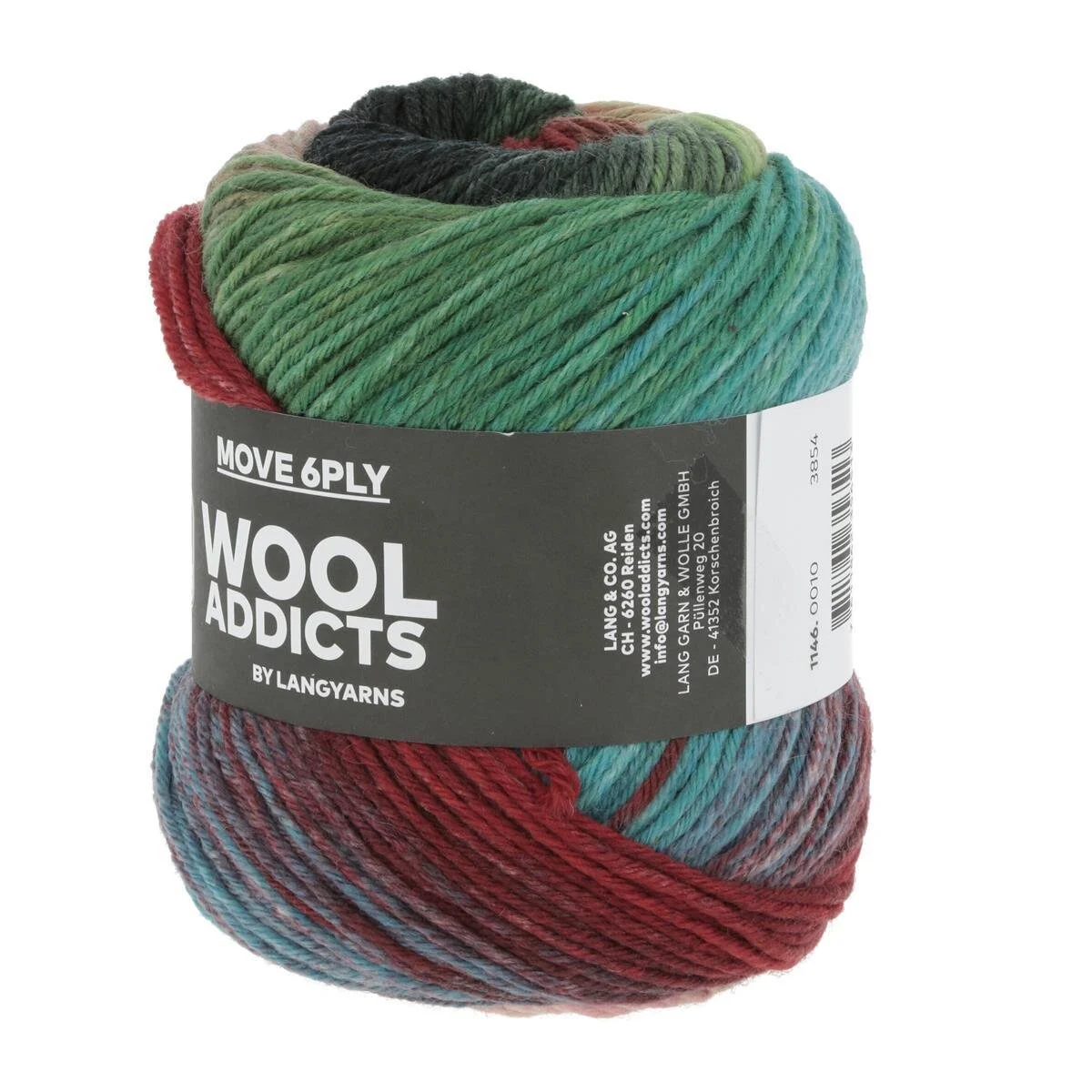 Lang Yarns - Move 6-fach 0010 dark green red blue rose