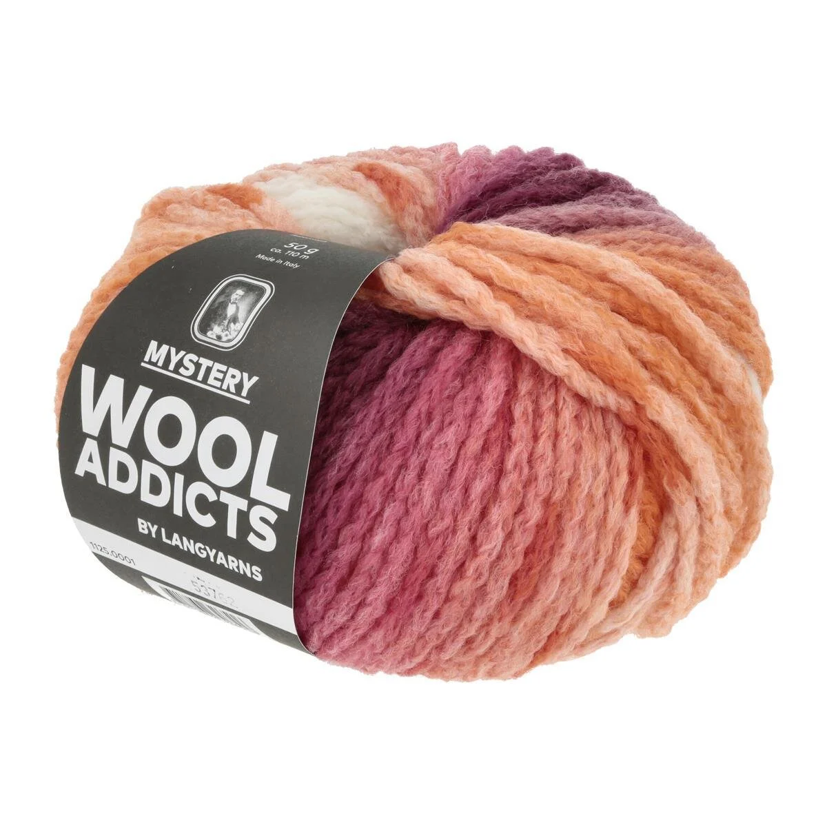 Lang Yarns - Mystery 0001 white orange lilac