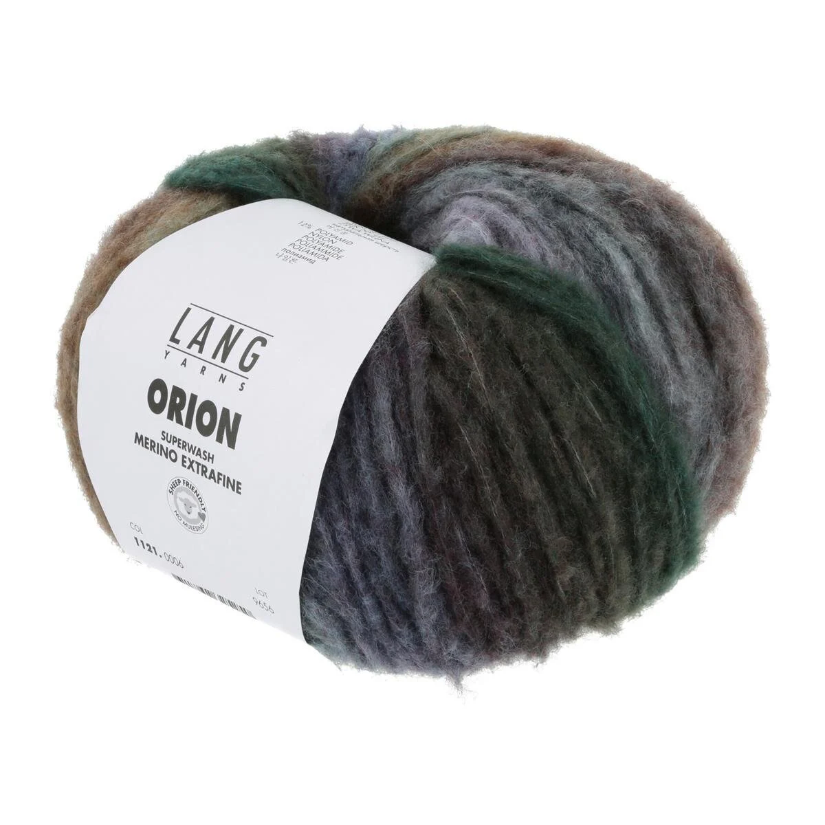 Lang Yarns - Orion 0006 petrol lila braun
