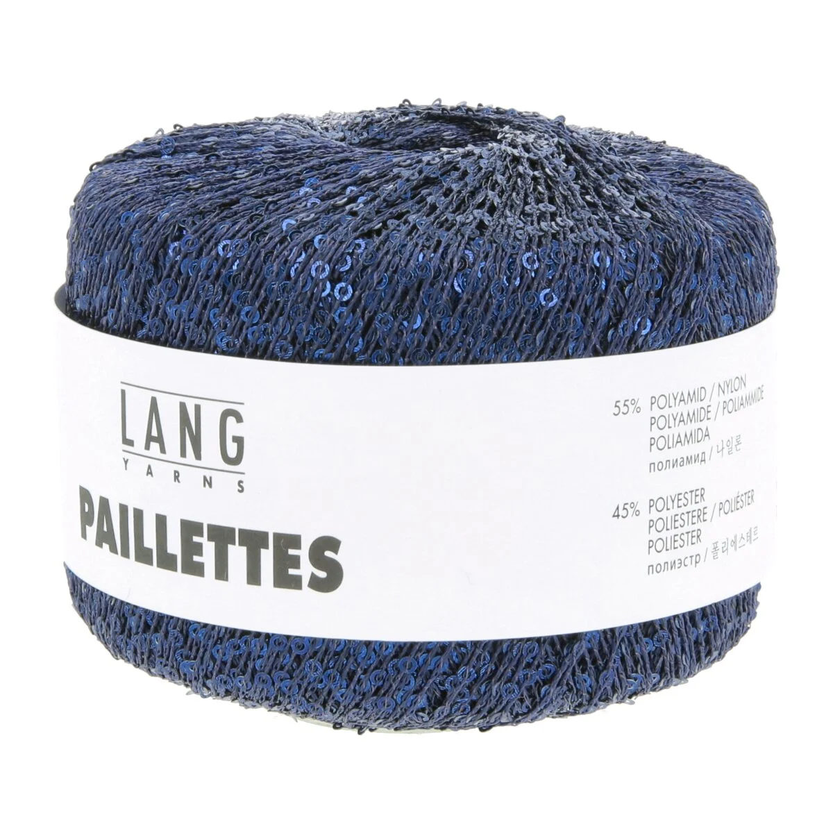 Lang Yarns - Paillettes 0010 stahlblau