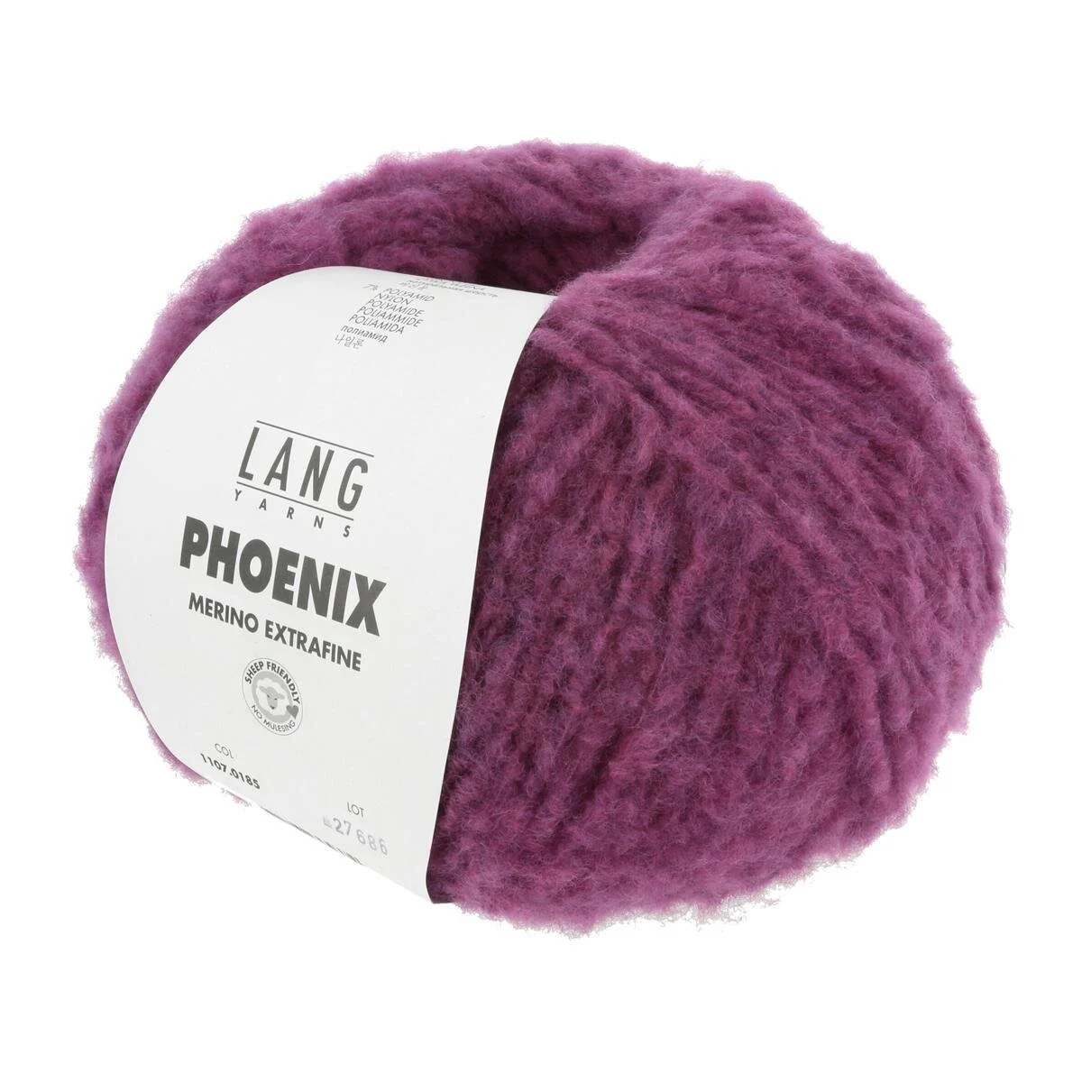 Lang Yarns - Phoenix 0185 hot pink chante claire