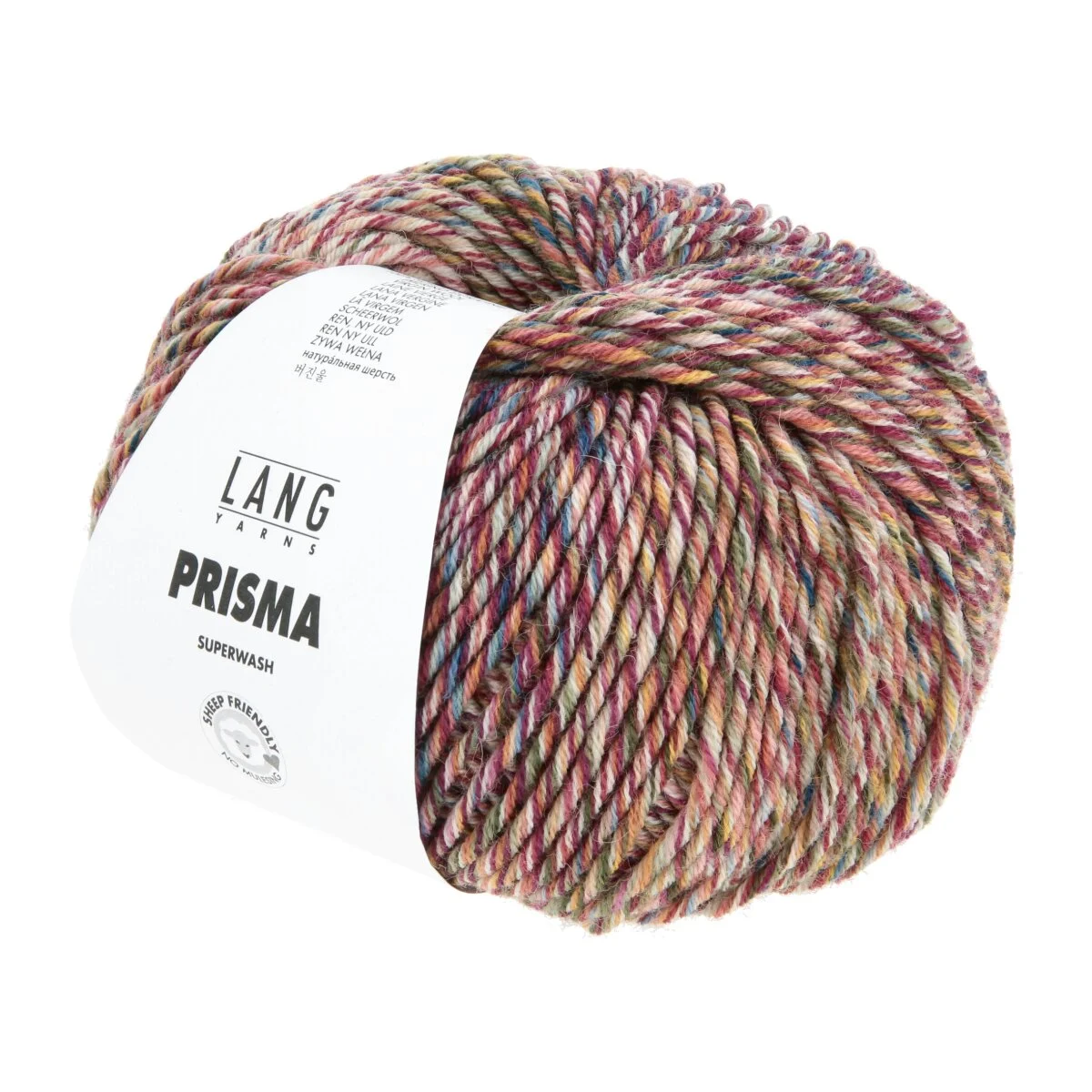 Lang Yarns - Prisma 0005 dunkelrot braunorange dunkelolive