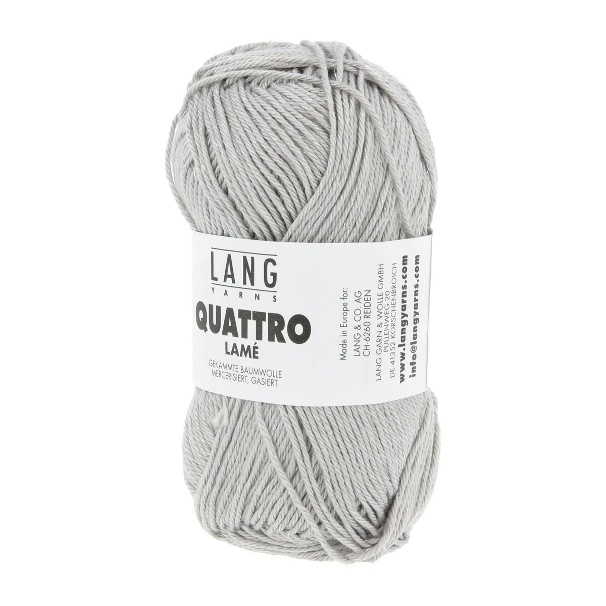 Lang Yarns - Quattro Lamé 0024 grau