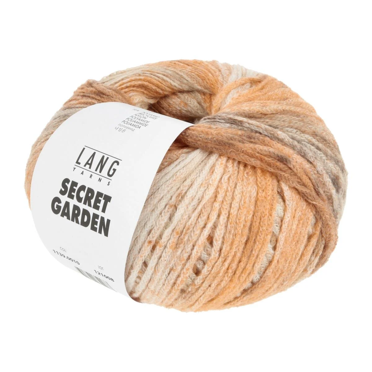 Lang Yarns - Secret Garden 0010 orange braun offhwite