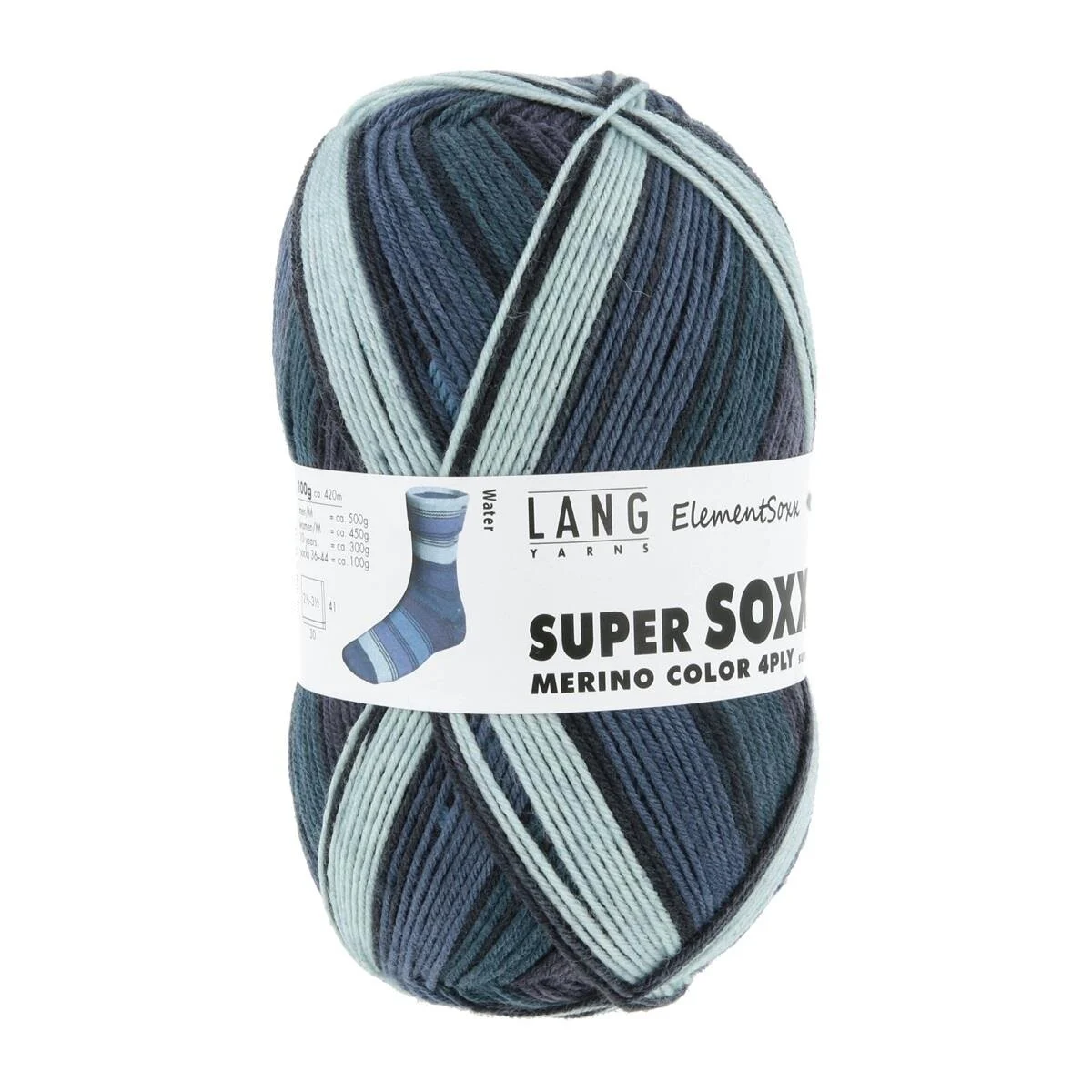 Lang Yarns - Super Soxx Merino Color 4-fach