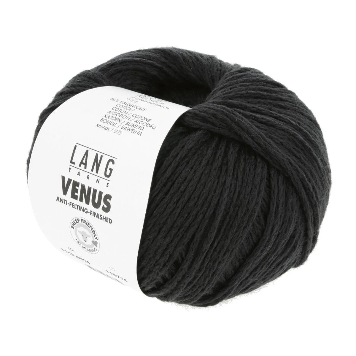 Lang Yarns - Venus 0004 schwarz