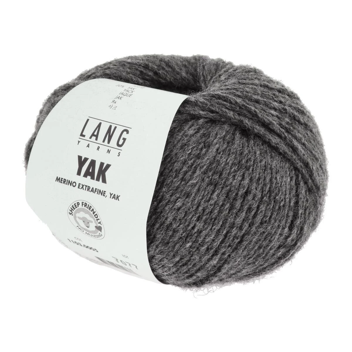 Lang Yarns - Yak 0005 dunkelgrau melange