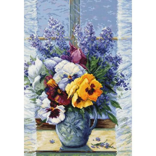 Luca-S - Bouquet with Pansies